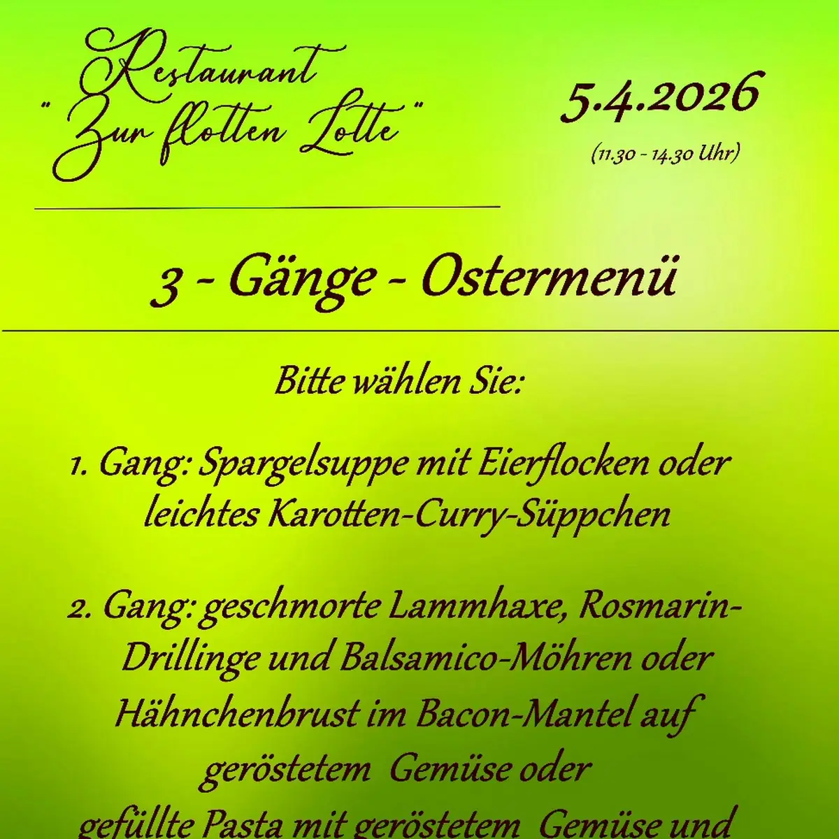 Speisekarte photo 1