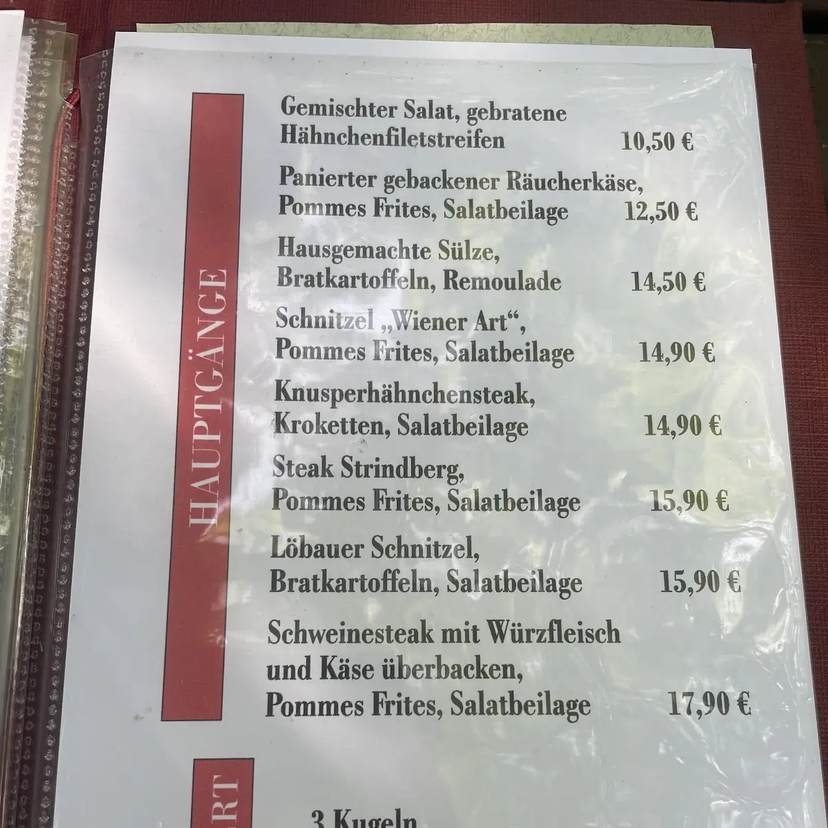 Speisekarte photo 2
