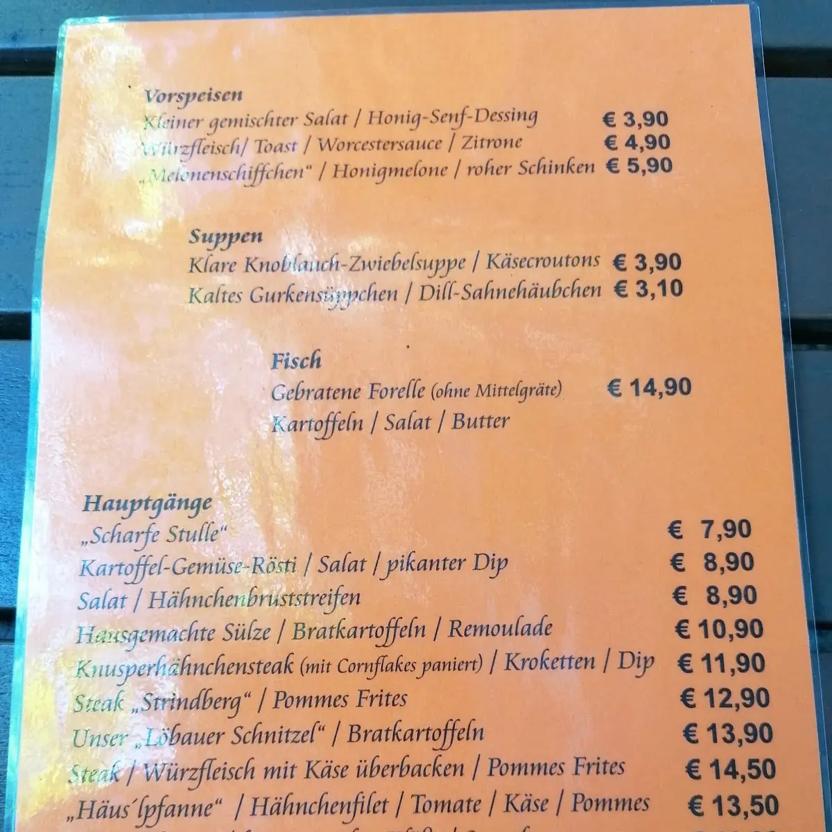 Speisekarte photo 3