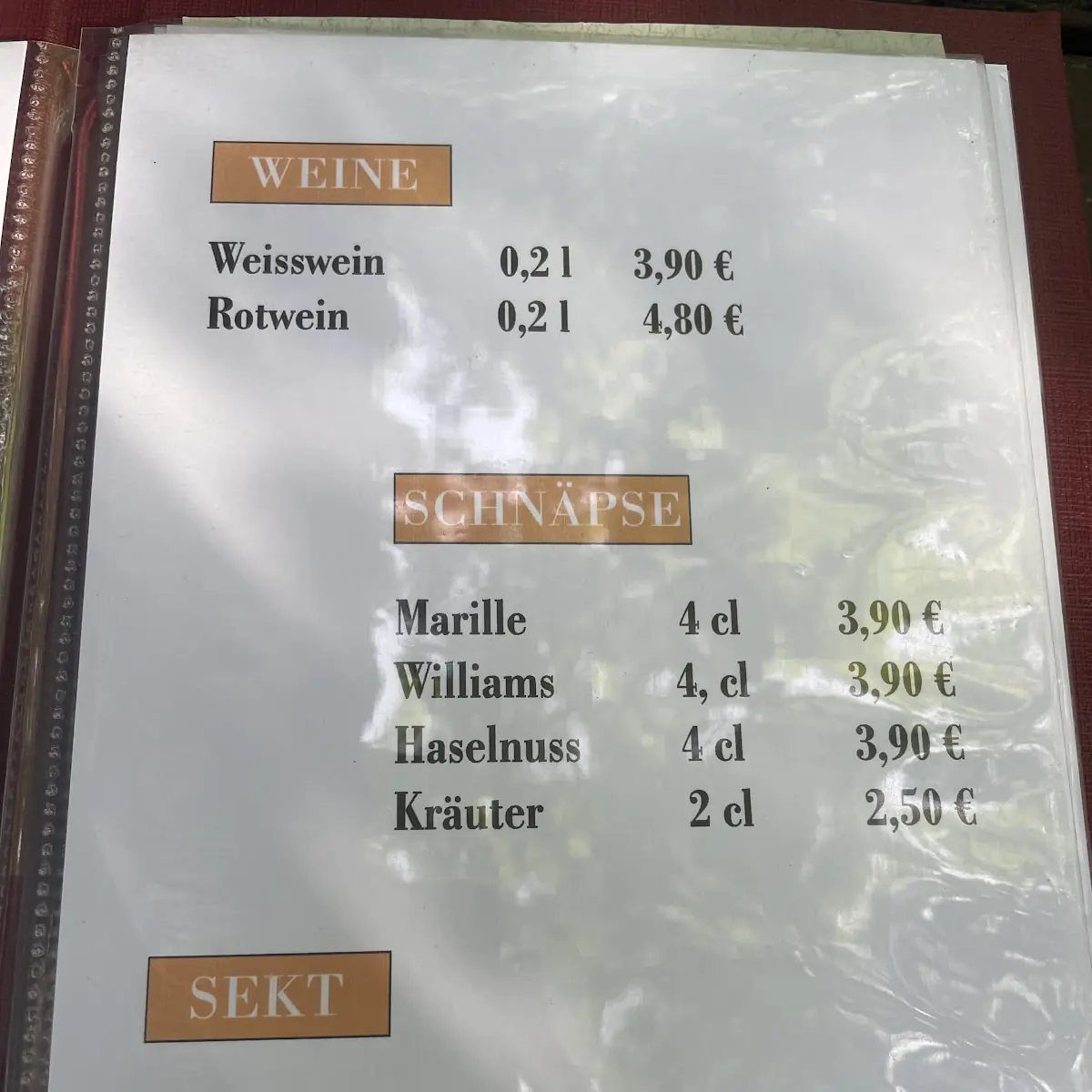 Speisekarte photo 4