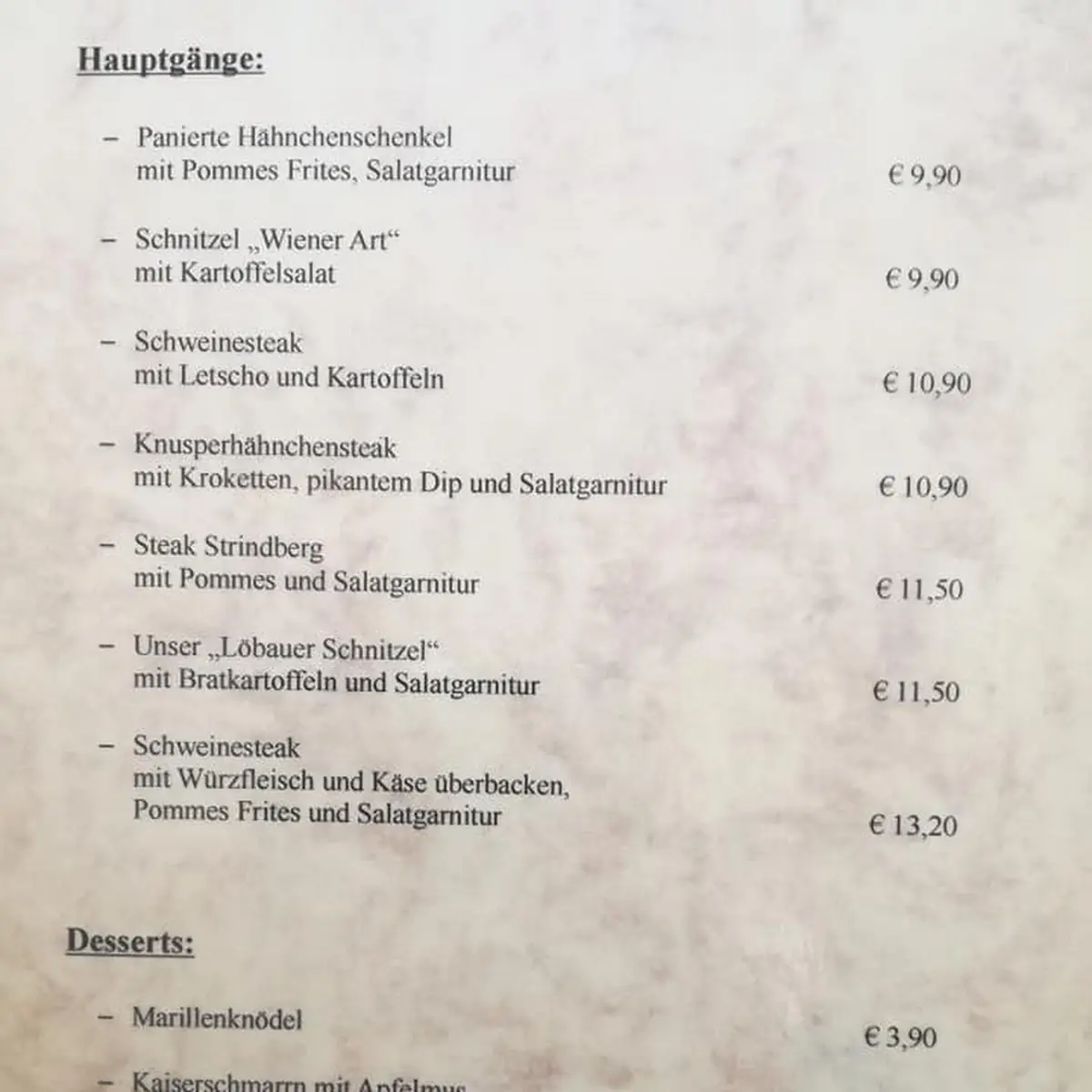 Speisekarte photo 8