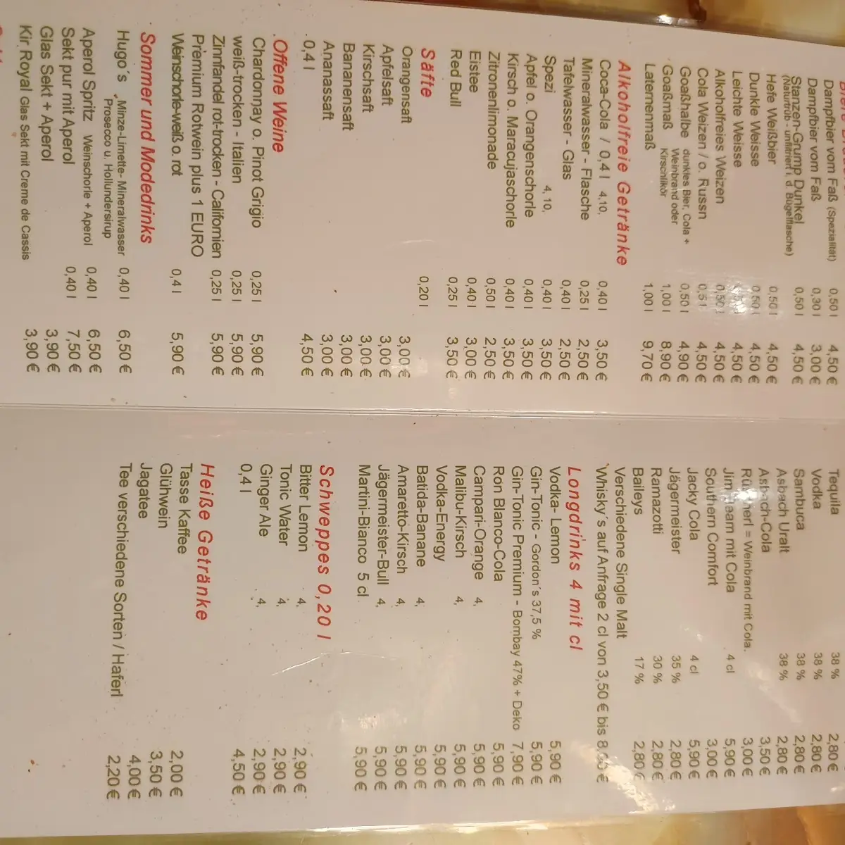 Speisekarte photo 2