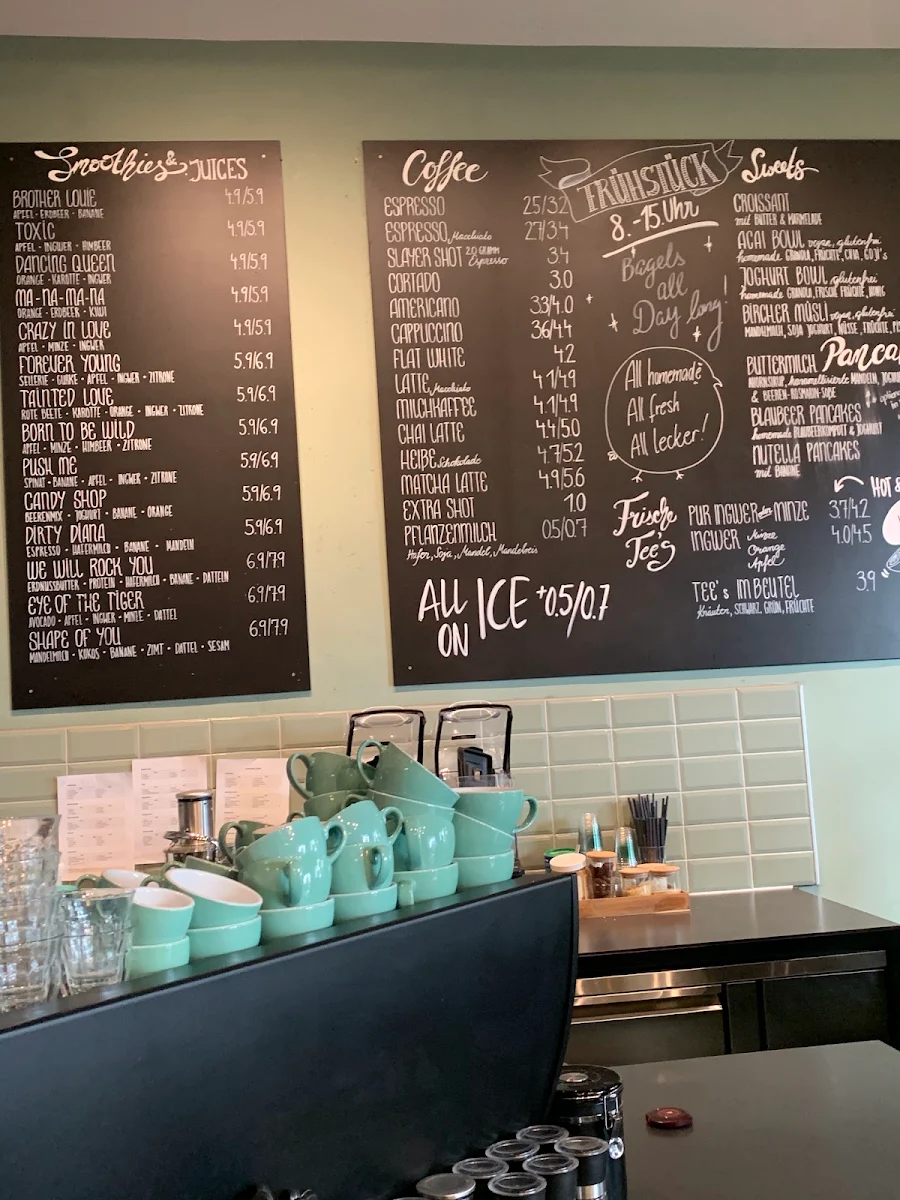 Speisekarte, Fendricks Coffee & Breakfast