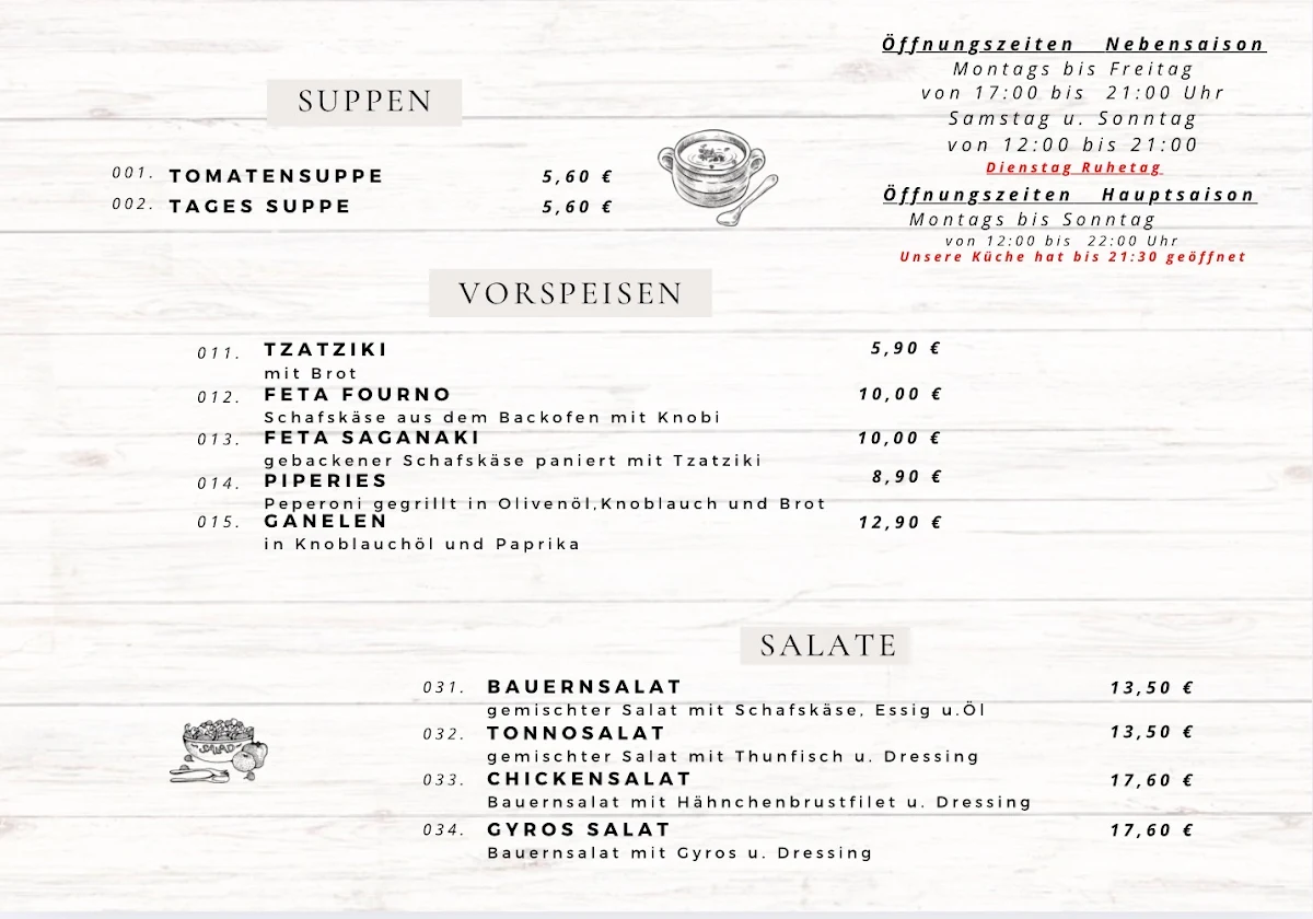 Speisekarte photo 3