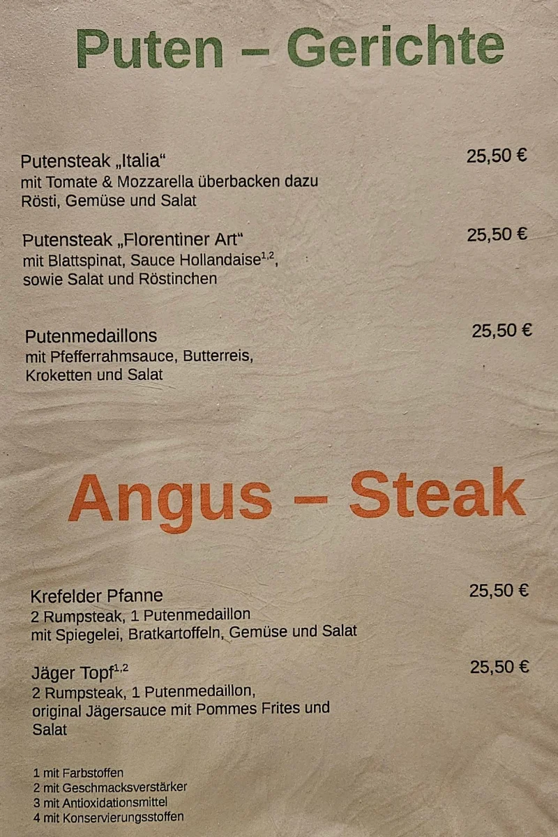 Speisekarte photo 2