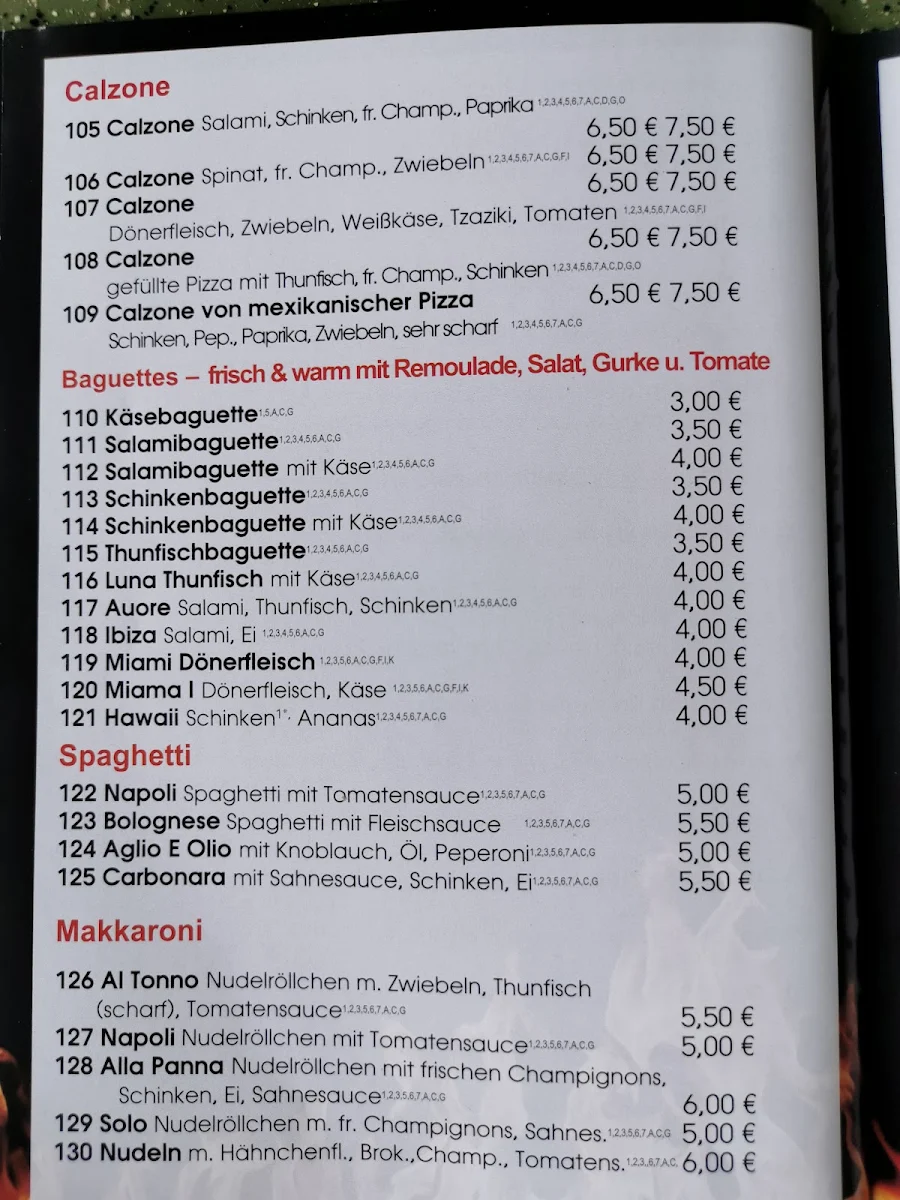 Speisekarte, Pizza Döner Haus Side Rodewisch