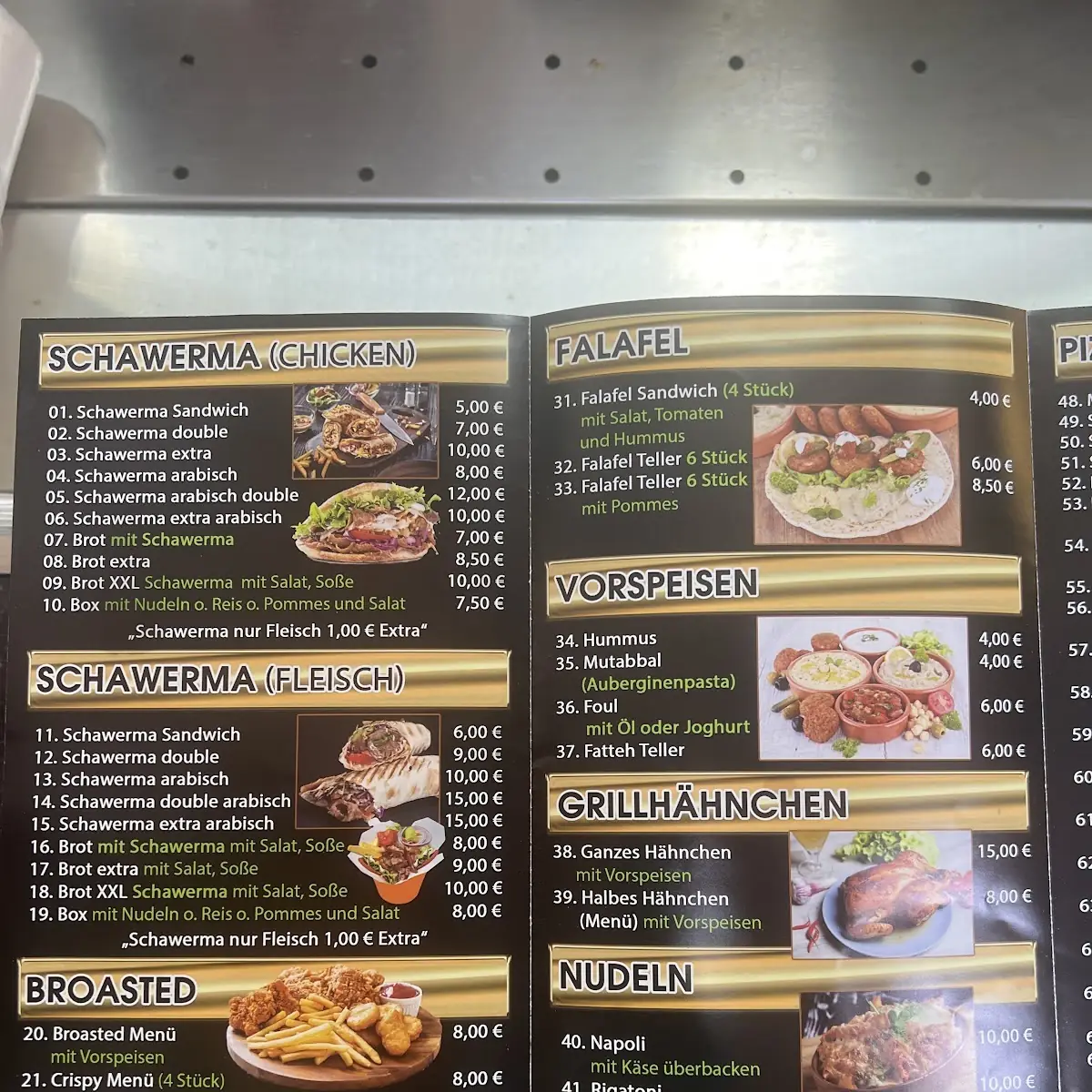 Speisekarte photo 2