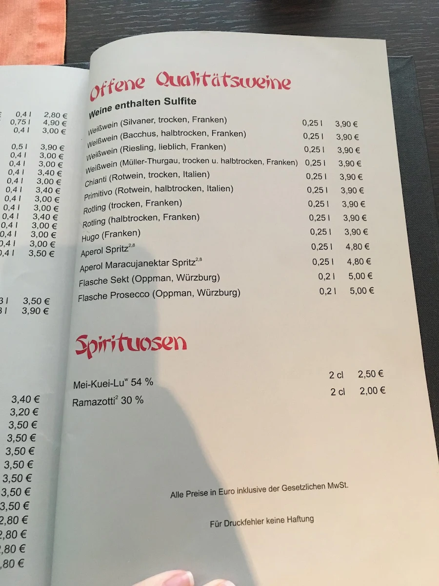 Speisekarte photo 5