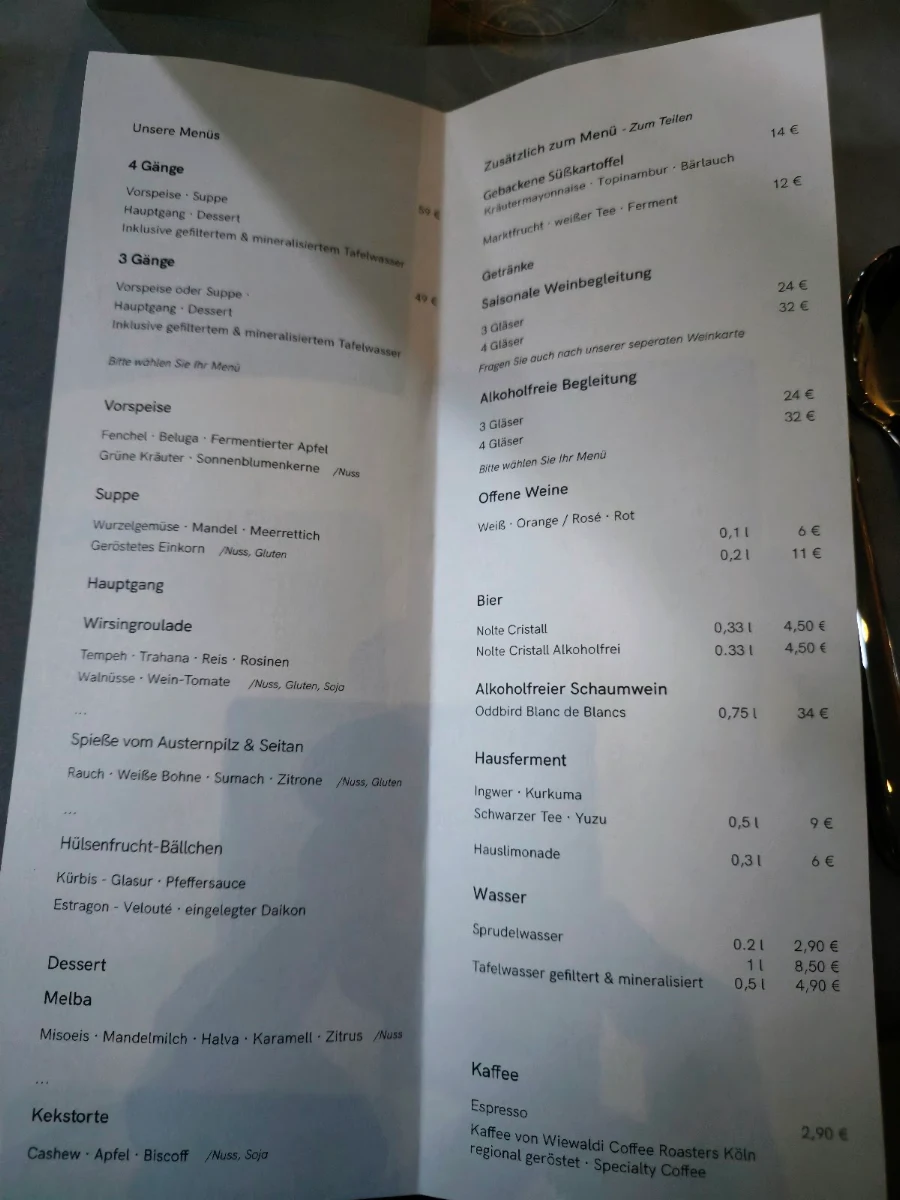 Speisekarte photo 1