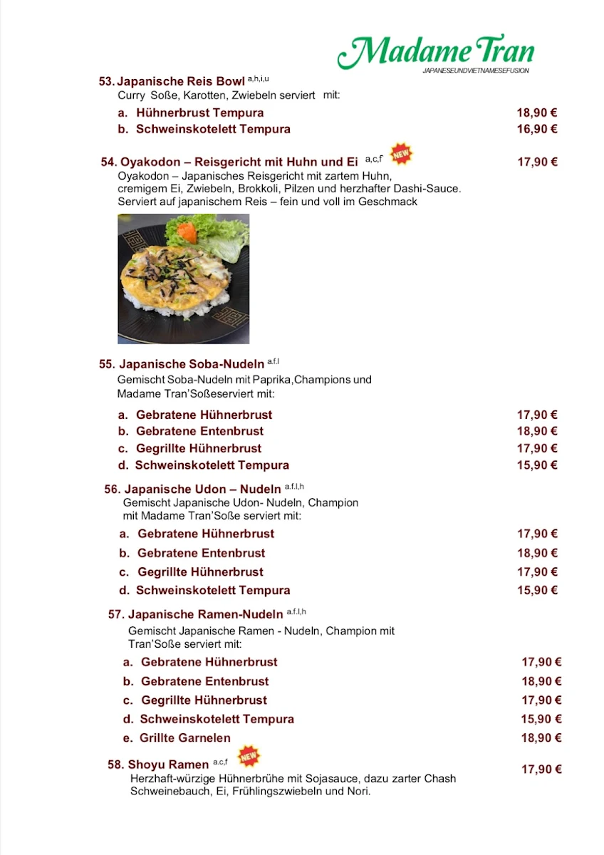 Speisekarte photo 2