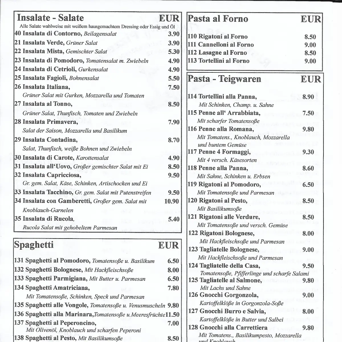 Speisekarte photo 1
