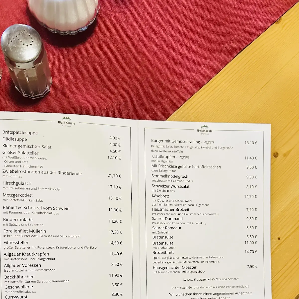 Speisekarte photo 2