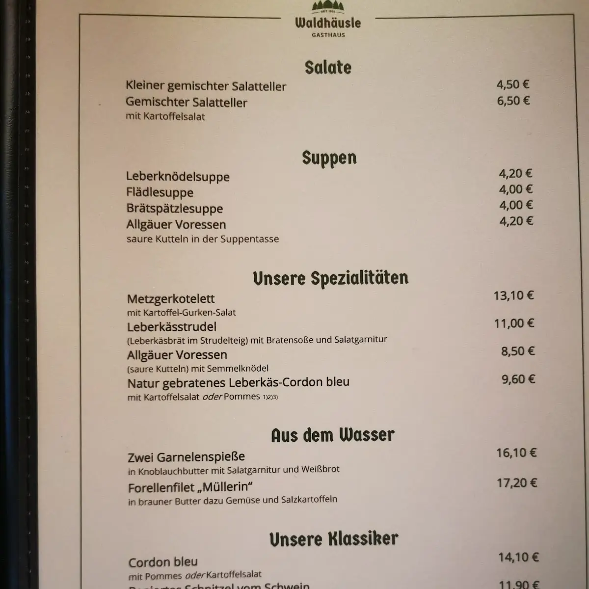 Speisekarte photo 4