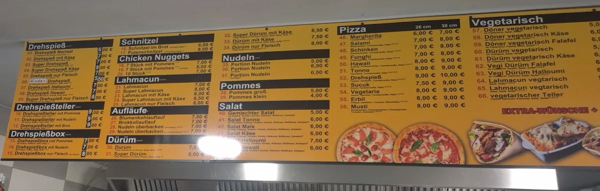Speisekarte photo 3