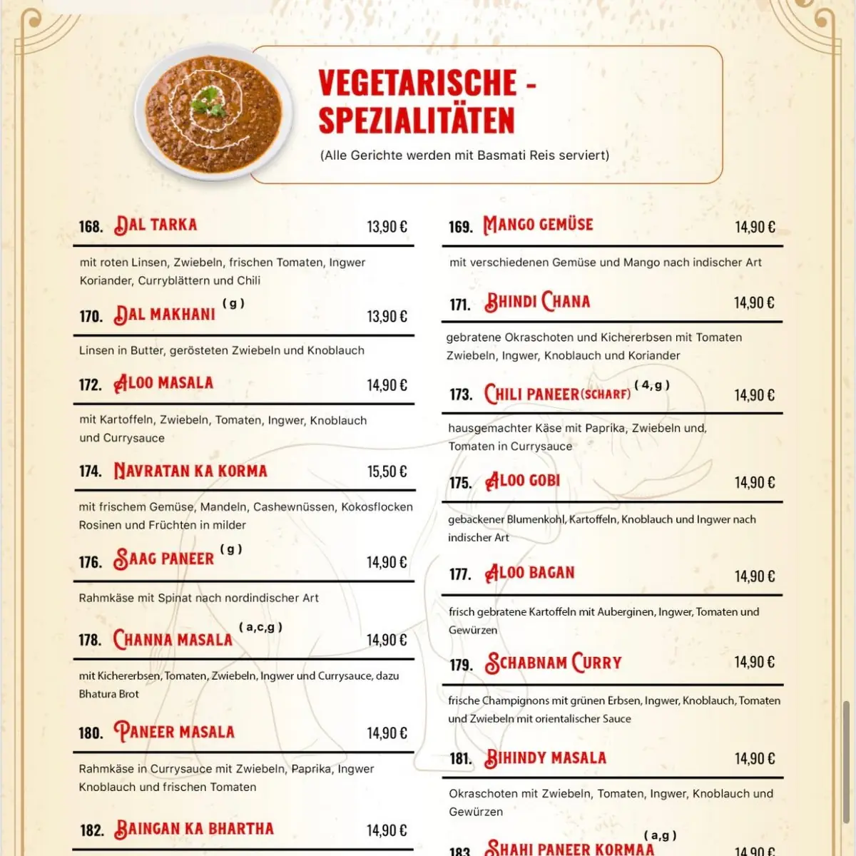 Speisekarte photo 1