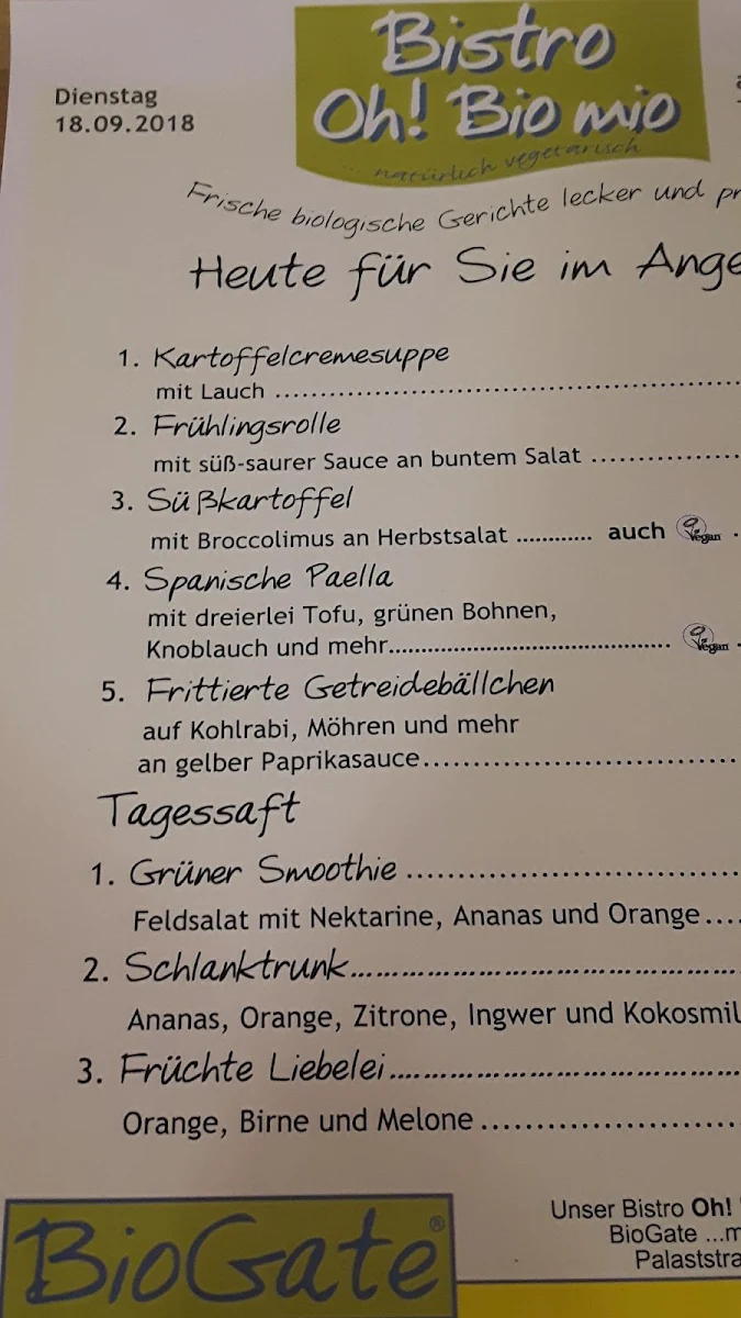 Speisekarte photo 1