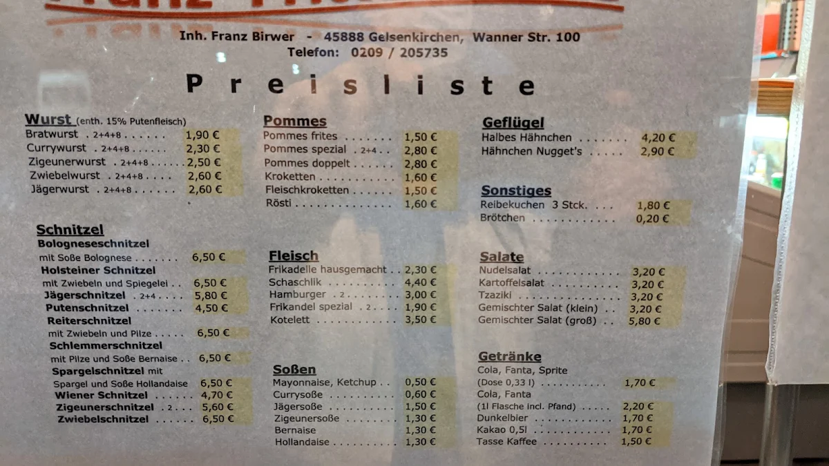 Speisekarte photo 3