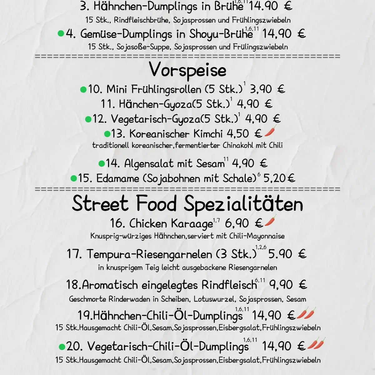 Speisekarte photo 8