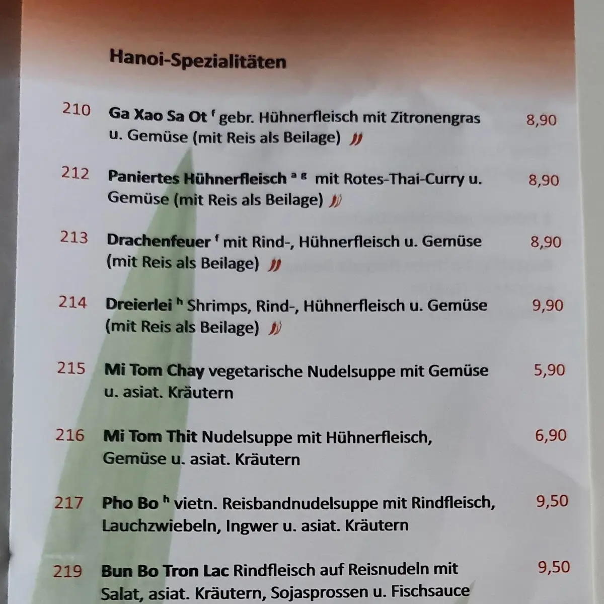 Speisekarte photo 5