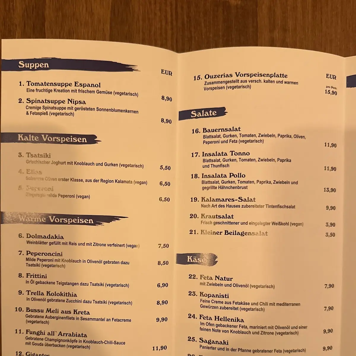 Speisekarte photo 1