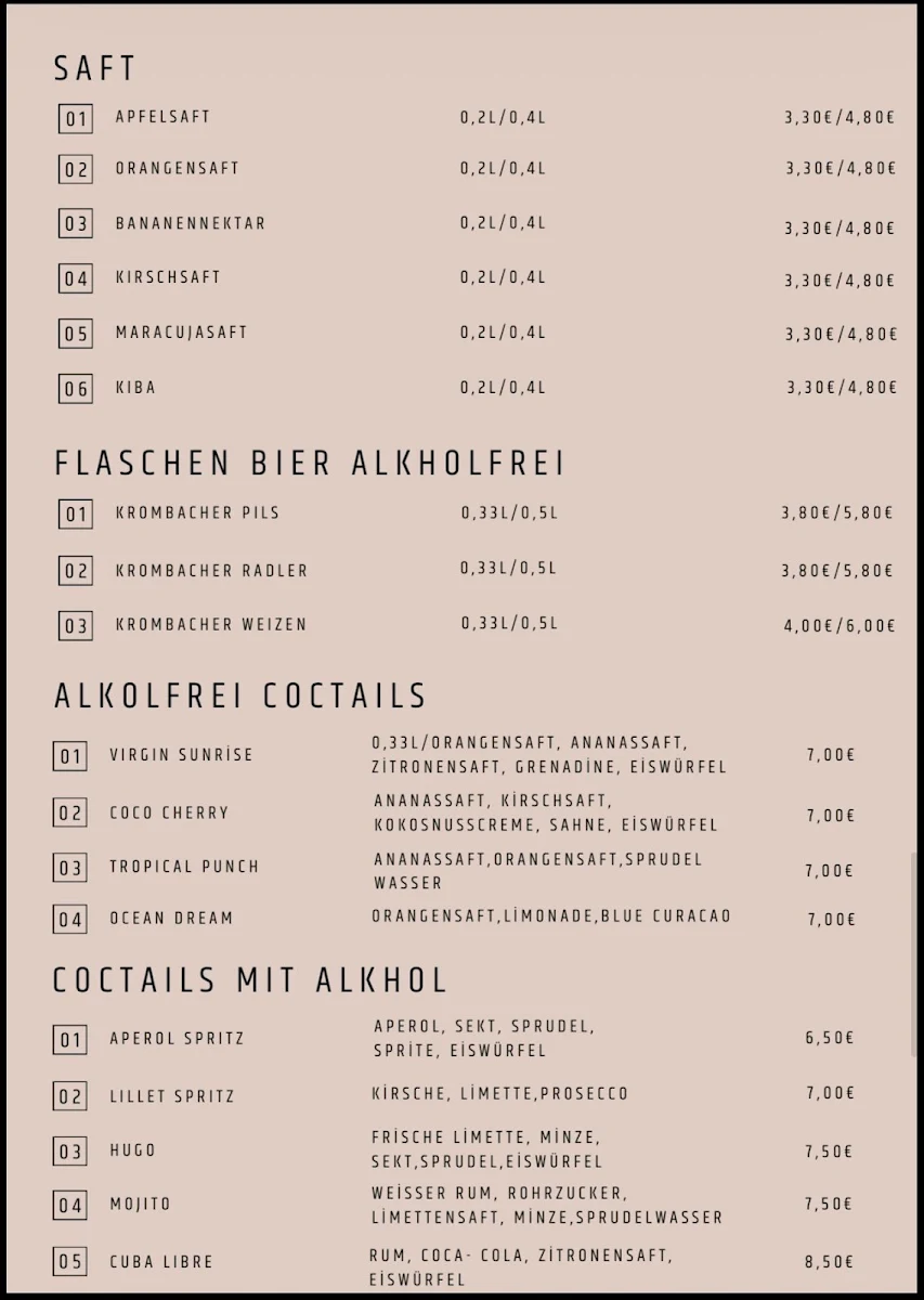 Speisekarte photo 3