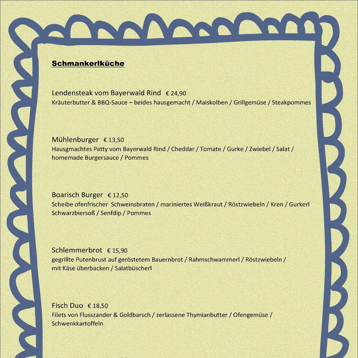 Speisekarte photo 2