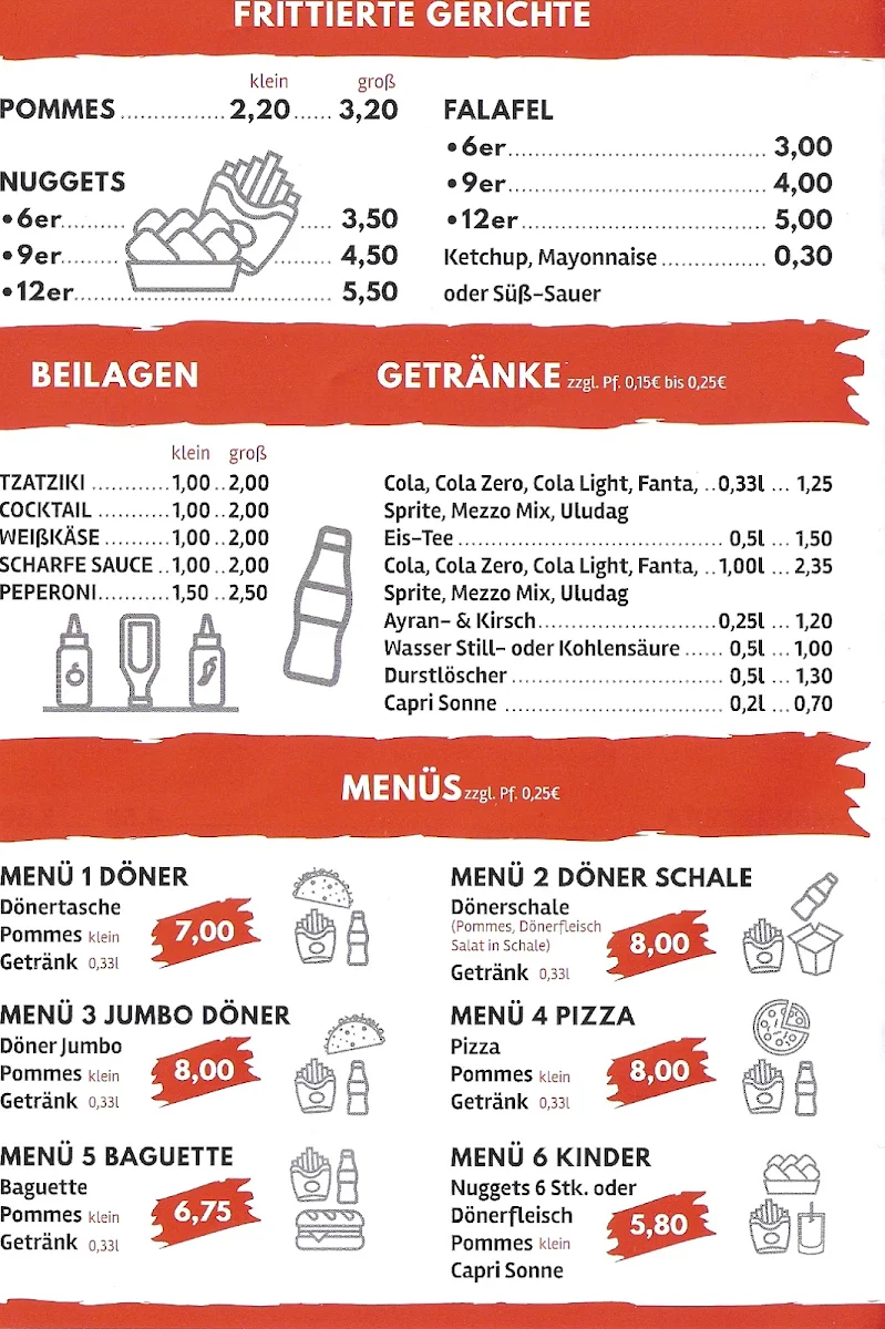 Speisekarte, Döpies I