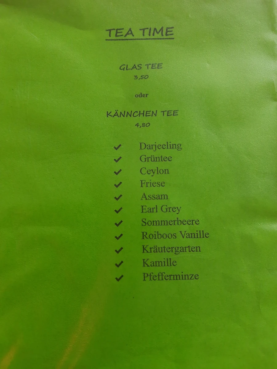 Speisekarte, Arkaden-Cafe