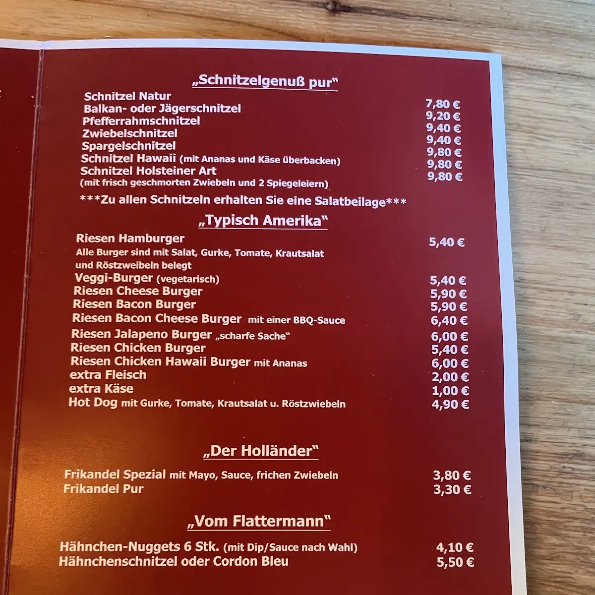 Speisekarte photo 1