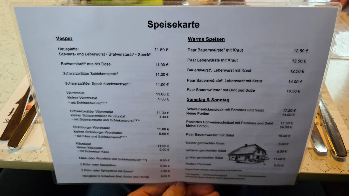Speisekarte photo 1