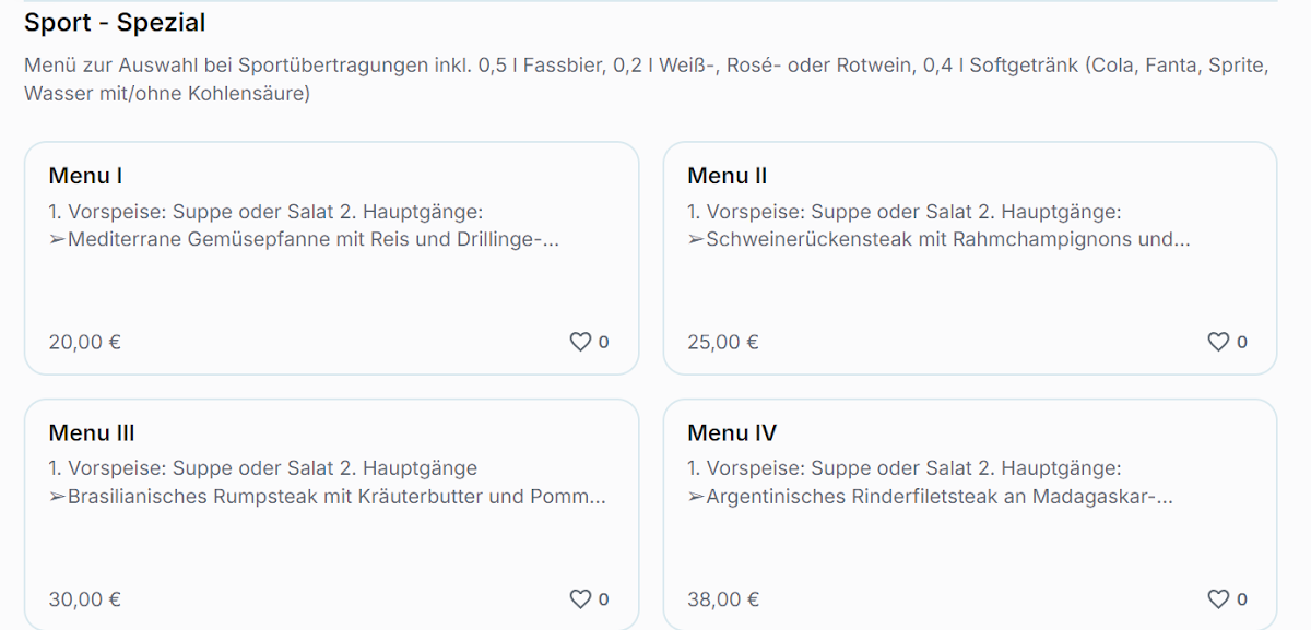 Speisekarte photo 1