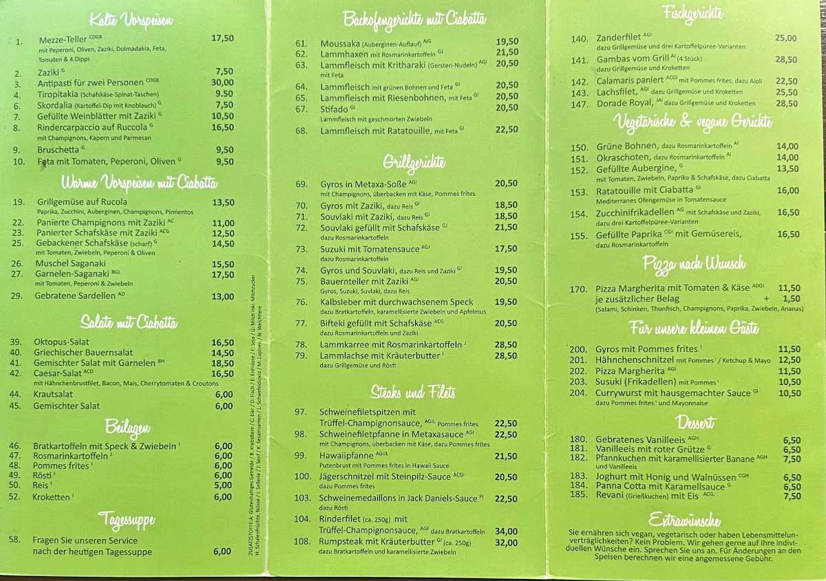 Speisekarte photo 1