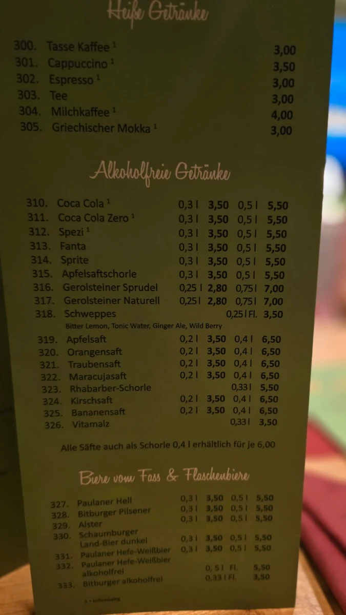 Speisekarte photo 7
