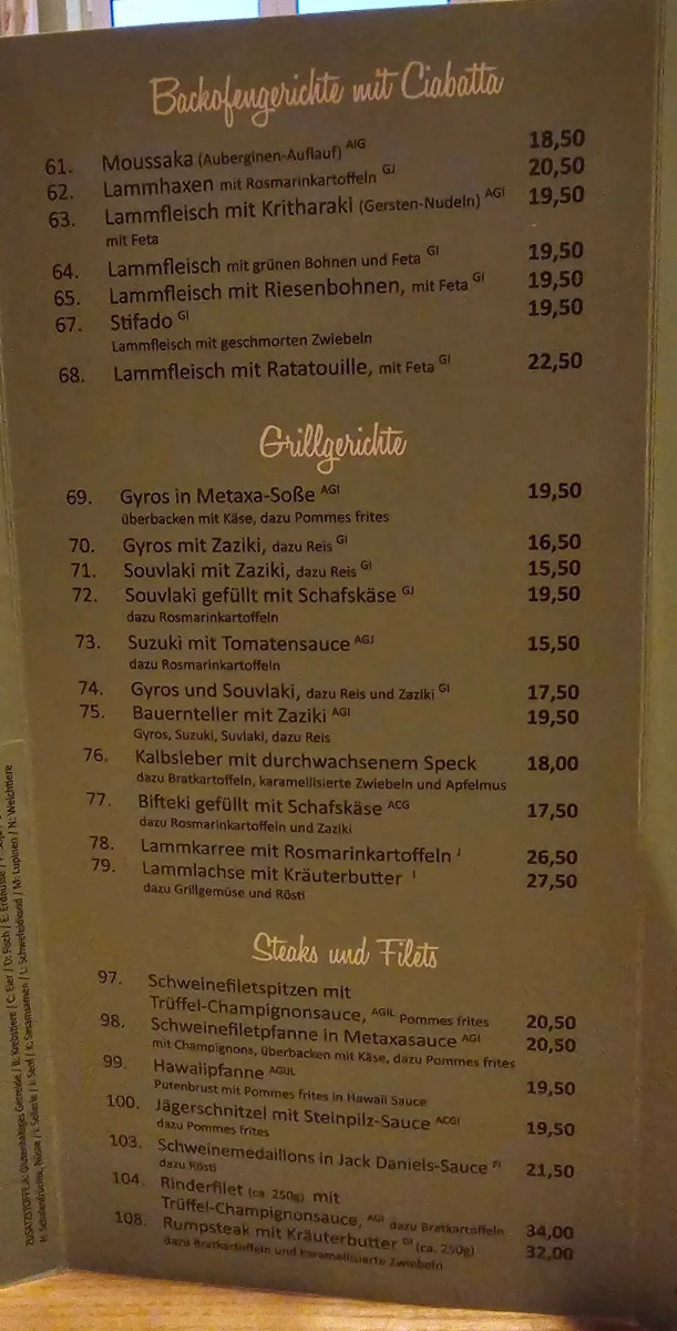 Speisekarte photo 9
