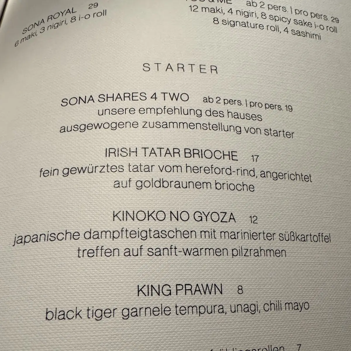 Speisekarte photo 6