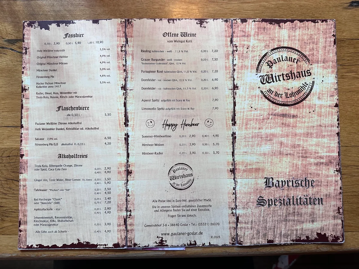 Speisekarte photo 3