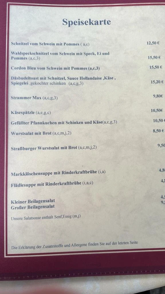 Speisekarte photo 3