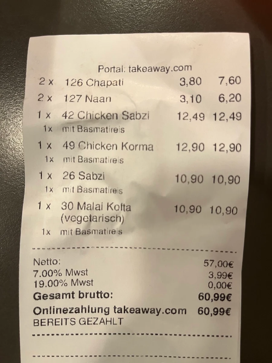 Speisekarte photo 2