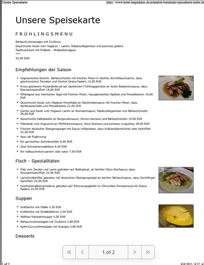 Speisekarte photo 2
