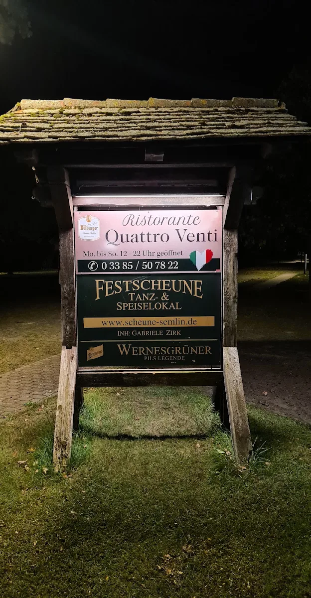 Speisekarte, Ristorante Pizzeria Quattro Venti