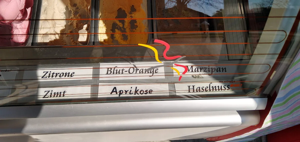 Speisekarte, Eiscafé Ummern