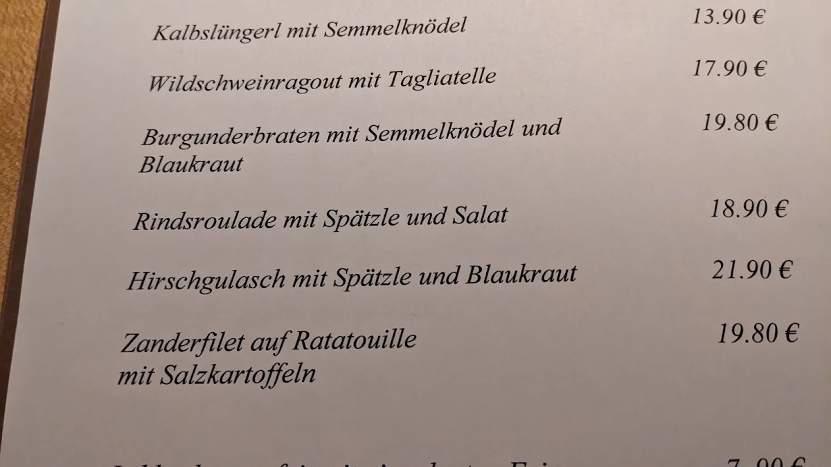 Speisekarte photo 2