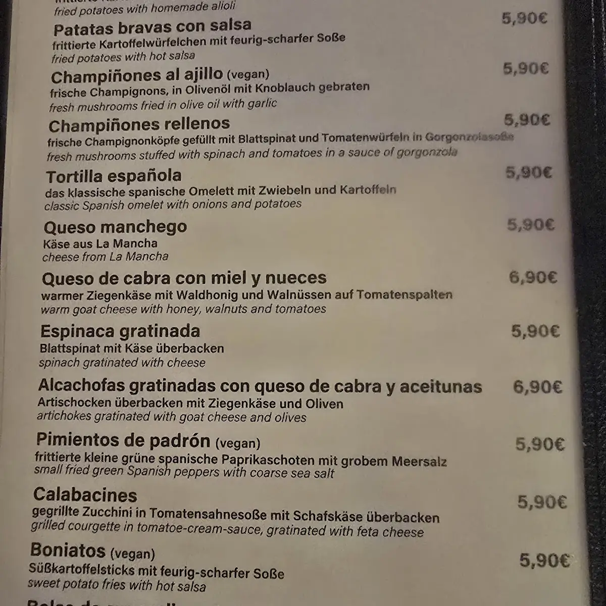 Speisekarte photo 9