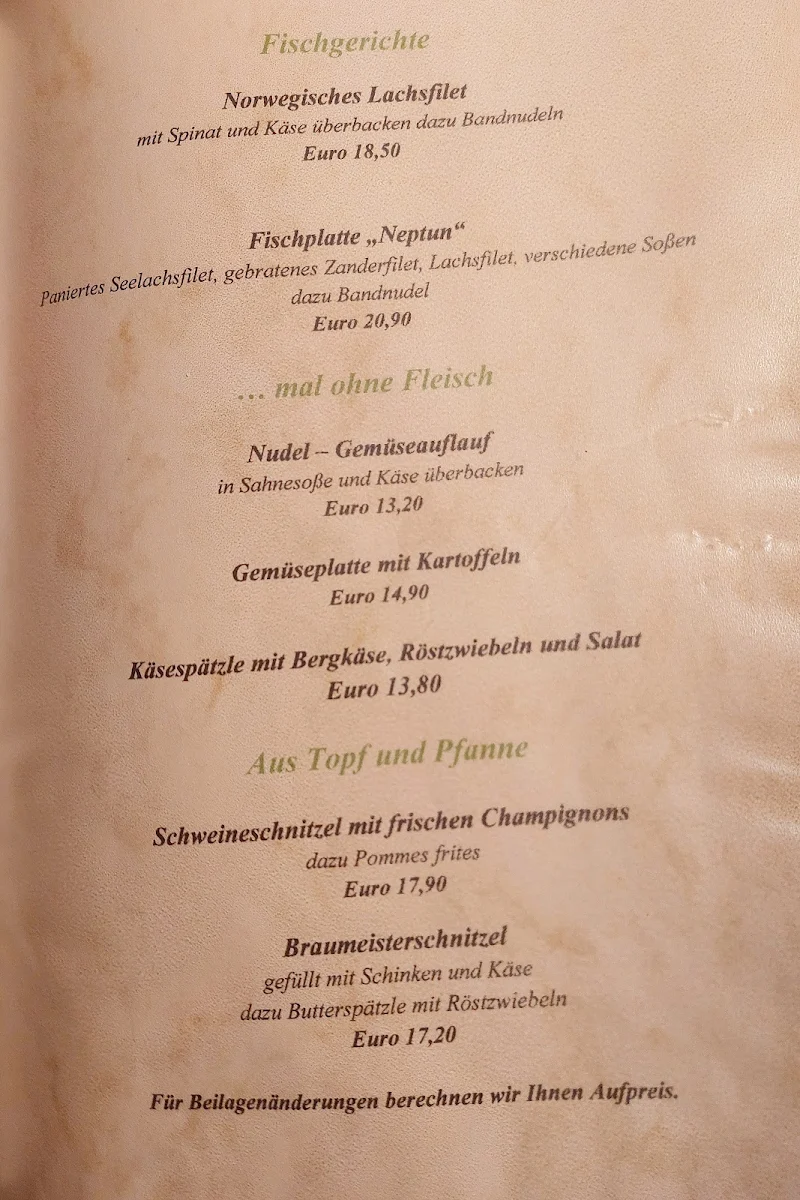 Speisekarte photo 1