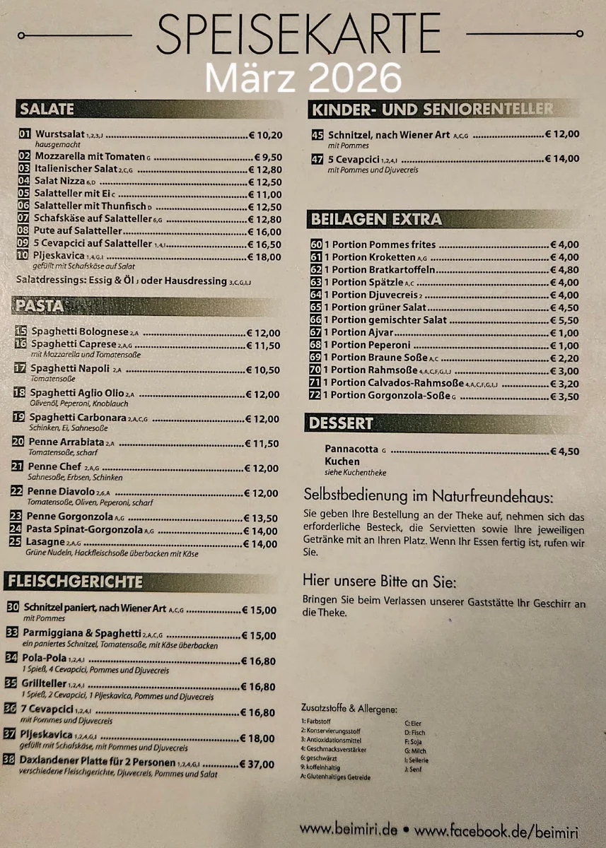 Speisekarte photo 2