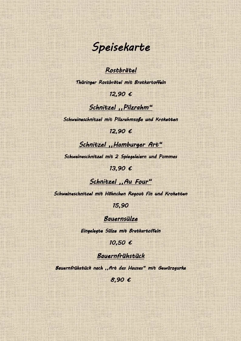 Speisekarte photo 5