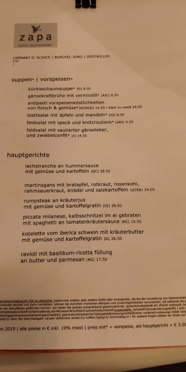 Speisekarte photo 2