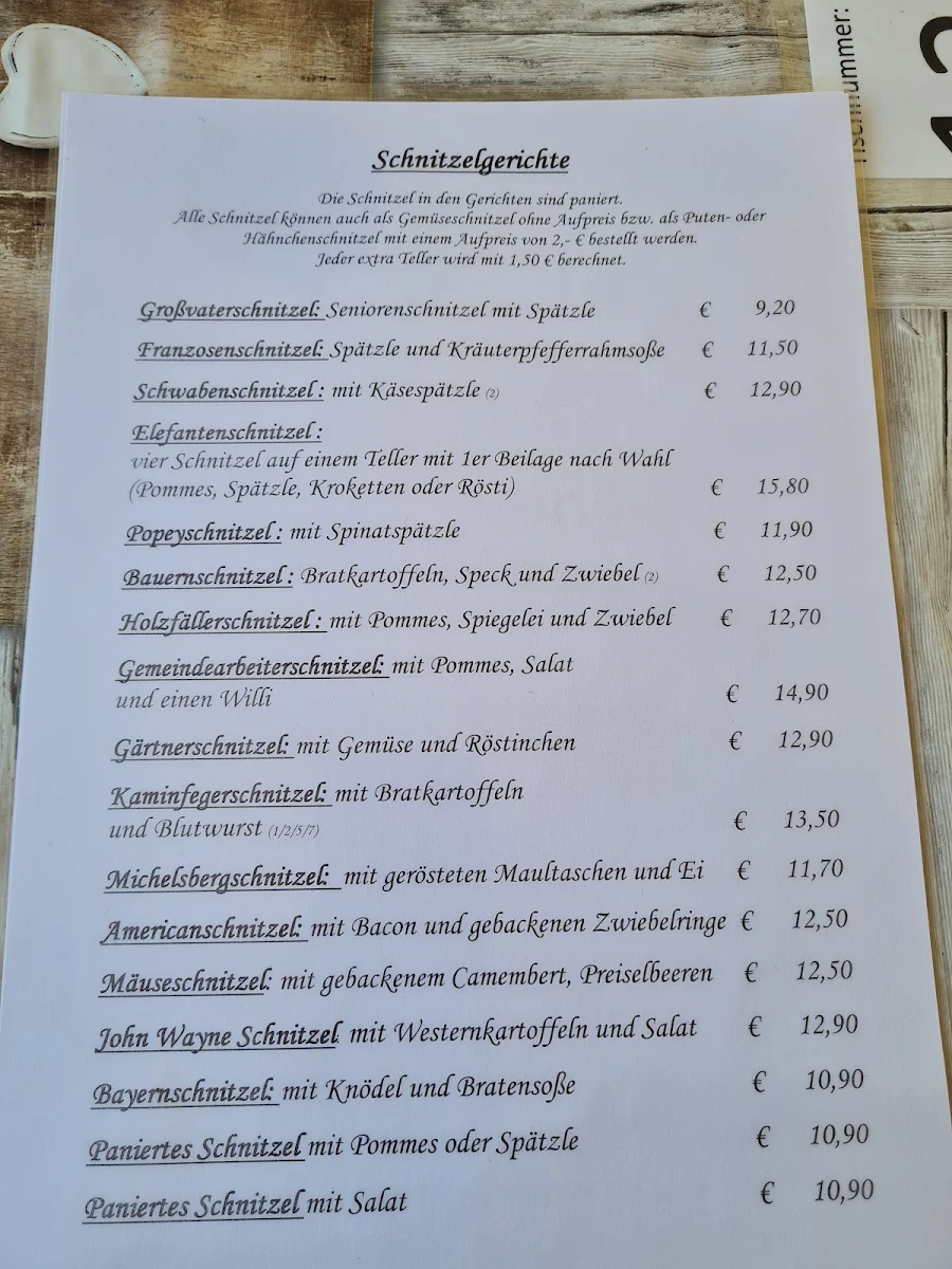 Speisekarte photo 2