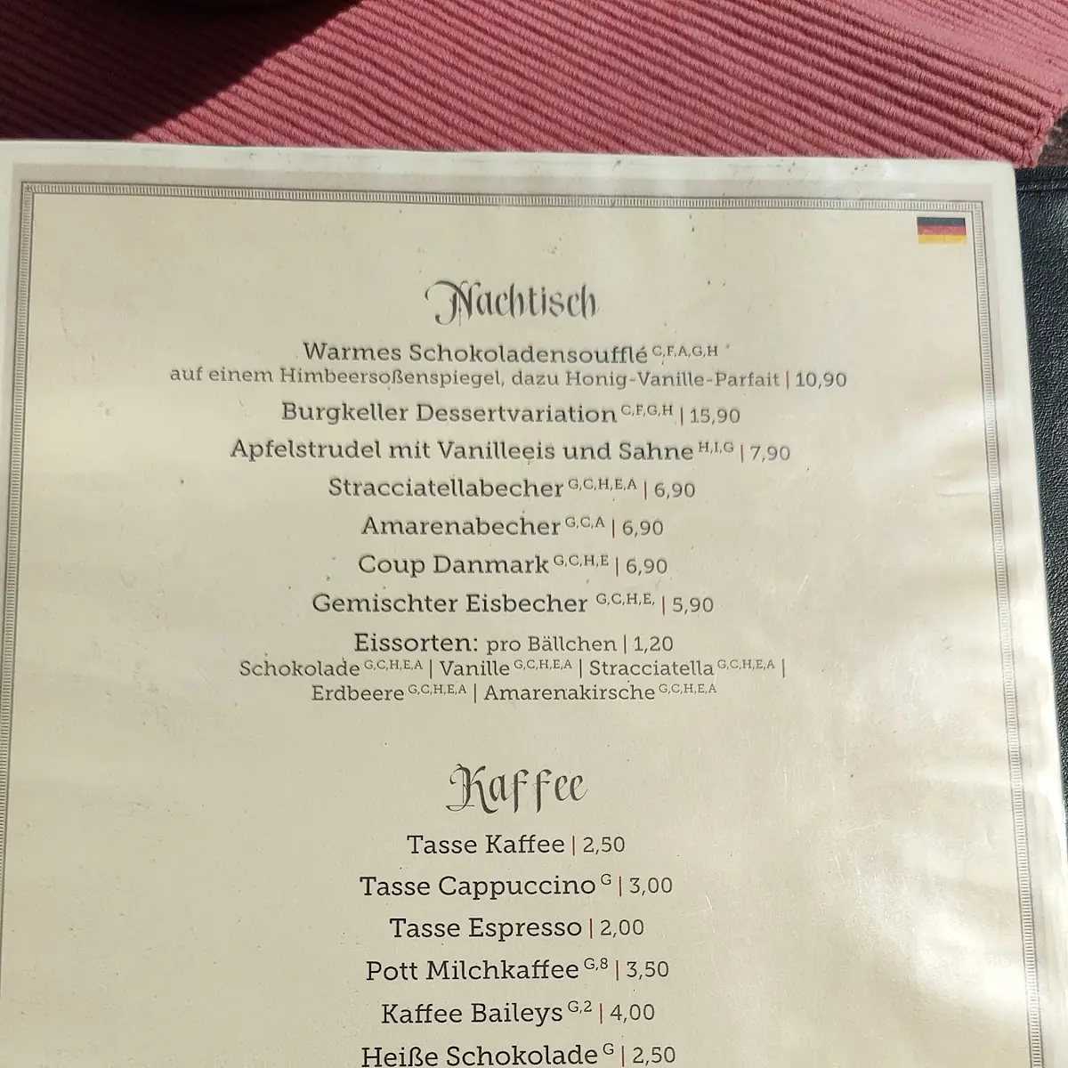 Speisekarte photo 5
