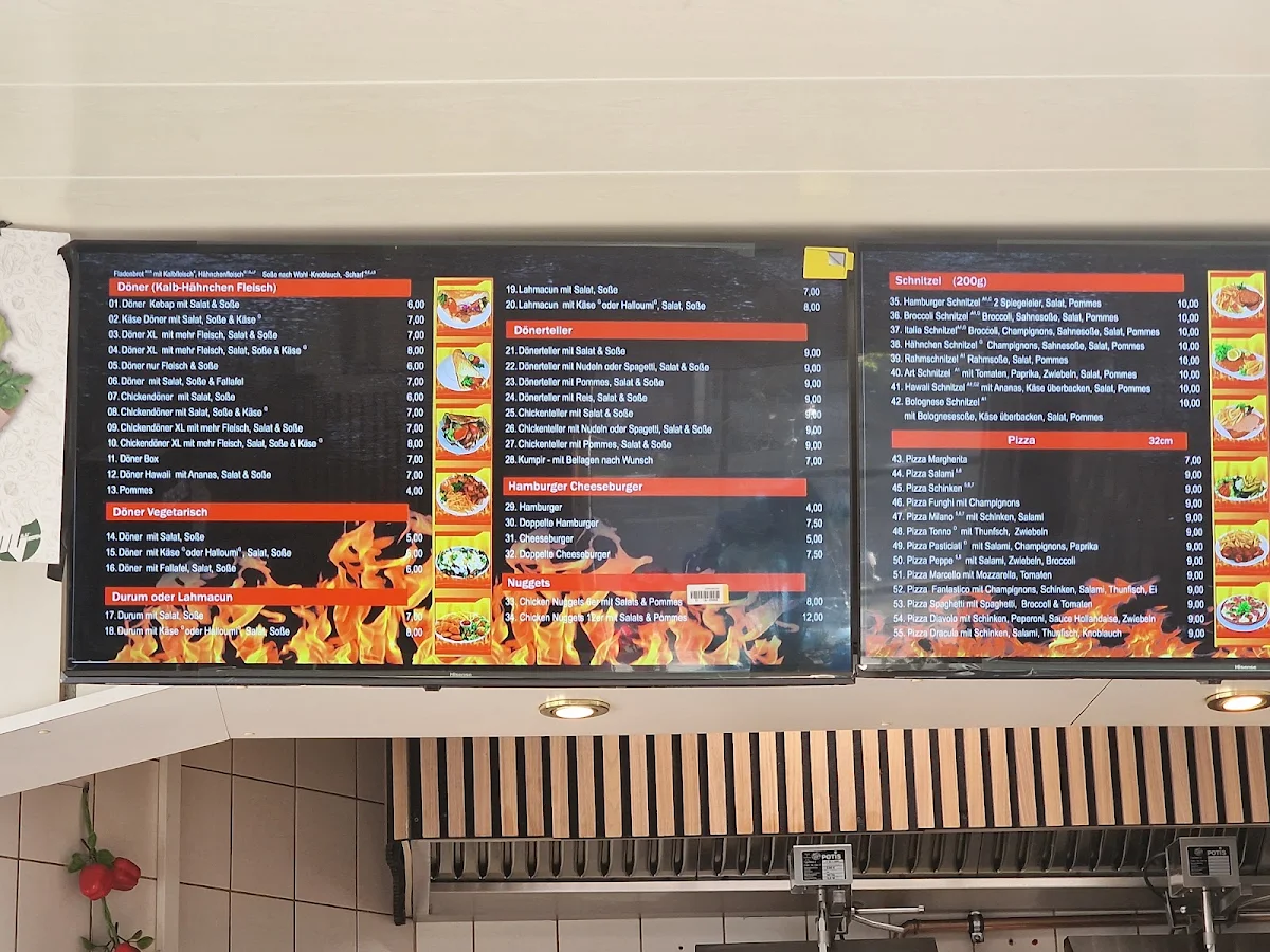 Speisekarte, Mc Döner